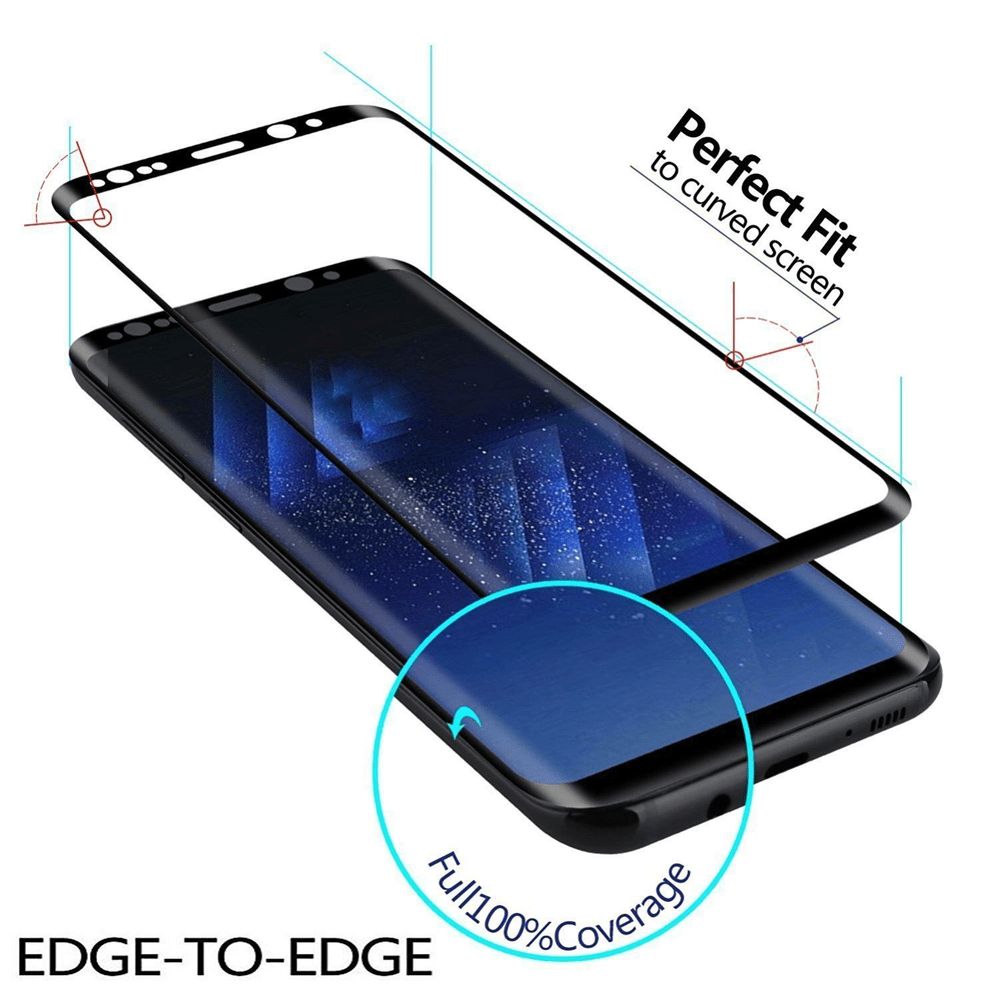 5D Curved Full Cover geh?rtetes Glas Displayschutzfolie für Samsung S9/S9 Plus $ 